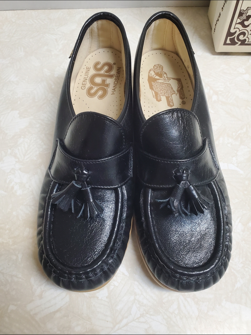 SAS Black Leather Magic Walking Loafer USA - Picture 3 of 5